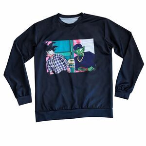 Dragon Ball Z Black Graphic Crewneck Sweater Size XXL